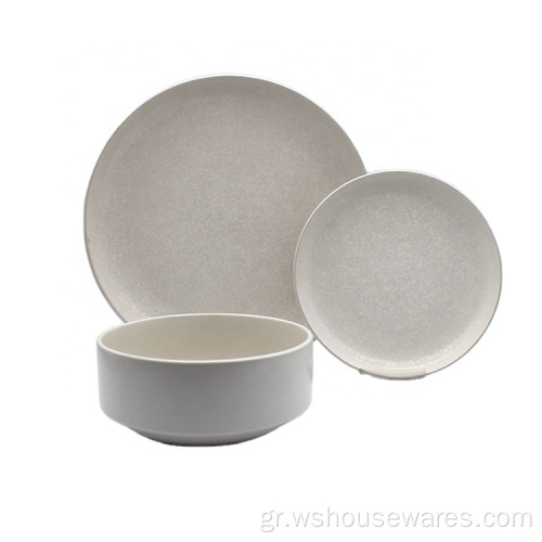 18pcs δείπνο Set Stoneware δείπνο σετ χρώματος